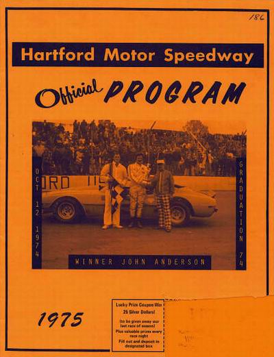 Hartford Speedway Park - Program From Brian Norton